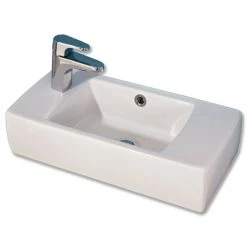 Keramikwaschtisch - weiß - 120 cm breit