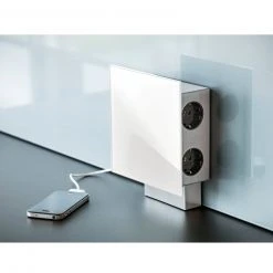 3-fach Steckdosenelement - weiß-silber - 2 USB-Anschlüsse 5 3-fach Steckdosenelement - weiß-silber - 2 USB-Anschlüsse -Baumarkt Verkaufsgeschäft 0755000400 03 1600Wx1600H