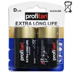 profitan 2er-Pack Mono-Batterien - LR20 - extra long life