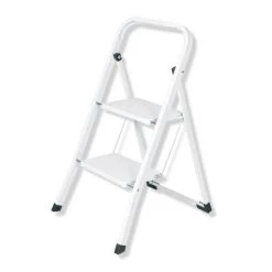 Klapptritt - weiß - klappbar