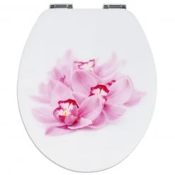 Calimosa WC-Sitz - weiß-pink - hochlanz - mit Absenkautomatik