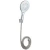 Handbrause-Set mit Schlauch - Kunststoff verchromt - 3 Strahlvarianten