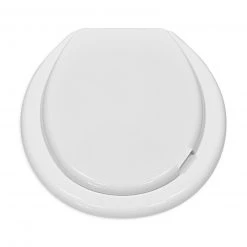 WC-Sitz - weiß - Kunststoff - 43x37 cm