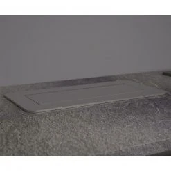 2-fach Steckdosenelement - schwarz-silber - USB - versenkbar -Baumarkt Verkaufsgeschäft 1059000400 04 1600Wx1600H