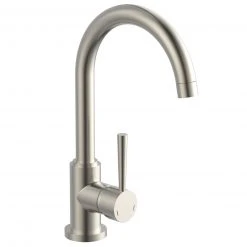Küchenarmatur - Edelstahloptik - Hochdruck - schwenkbar