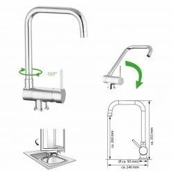 Küchenarmatur - Chrom - Hochdruck -Baumarkt Verkaufsgeschäft 1059013500 06 1600Wx1600H
