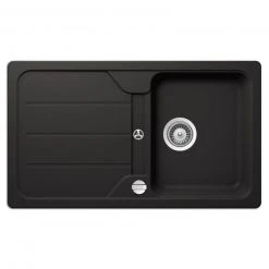 Einbauspüle - Nero - Cristalite+ - 86x50 cm