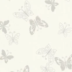 Vliestapete HAPPY SPRING - beige-grau - 10 Meter
