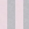 Vliestapete - grau-rose - Streifen - 10 Meter
