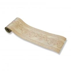 Flachvinyl-Borte - beige - Ornamente - 18 cm