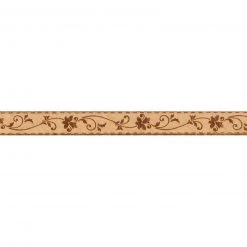 Vinyl-Borte ONLY BORDERS 7 - orange - Blumen - 5 cm