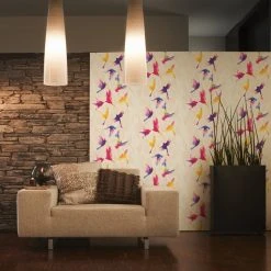 Vliestapete - Vögel - bunt - 10 Meter -Baumarkt Verkaufsgeschäft 2002005100 03 1600Wx1600H