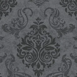 Vliestapete MEMORY 3 - schwarz- grau metallic - 10 Meter