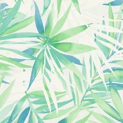 Vliestapete Designdschungel by Laura N.- blau-grün - 10 Meter
