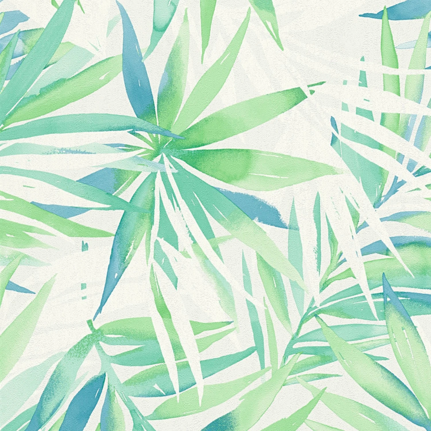 Vliestapete Designdschungel by Laura N.- blau-grün - 10 Meter 1 Vliestapete Designdschungel by Laura N.- blau-grün - 10 Meter