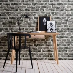 Vliestapete NEUE BUDE 2.0 - grau - Stein - 10 Meter -Baumarkt Verkaufsgeschäft 2002006502 03 1600Wx1600H