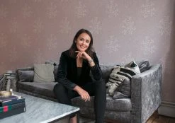 Vliestapete Designdschungel by Laura N.- braun metallic-rosa - 10 Meter -Baumarkt Verkaufsgeschäft 2002007000 03 1600Wx1600H