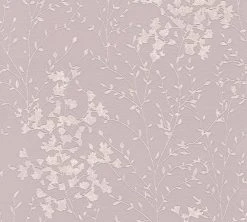 Vliestapete Designdschungel by Laura N.- braun metallic-rosa - 10 Meter