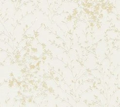 Vliestapete Designdschungel by Laura N.- beige metallic-grau - 10 Meter