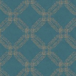 Vliestapete - Vintage - blau - 10 Meter