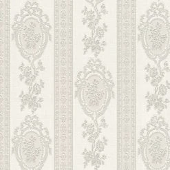 Papiertapete - Barock - creme - 10 Meter