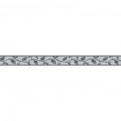 Vinyl-Borte ONLY BORDERS 7 - grau - Blumen - 5 cm