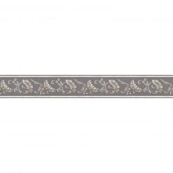 Vinyl-Borte - graubraun-gold - 8 cm