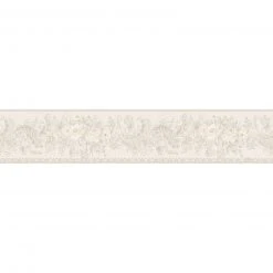 Vinyl-Borte ONLY BORDER - creme-silber - 5 cm