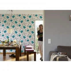 Vinyltapete - silber uni - 10 Meter -Baumarkt Verkaufsgeschäft 2002025700 04 1600Wx1600H