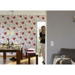 Vinyltapete - silber uni - 10 Meter -Baumarkt Verkaufsgeschäft 2002025700 05 1600Wx1600H