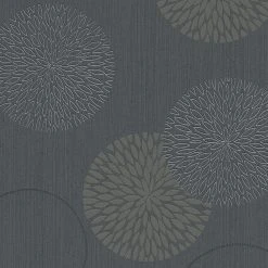 Vliestapete - grau-schwarz - metallic - 10 Meter