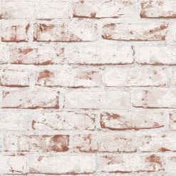 Vliestapete - STEINOPTIK - rot - 10 Meter