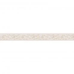 Vinyl-Borte - beige - Blumenranke - 5,30 cm
