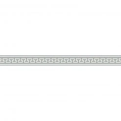 Vinyl-Borte ONLY BORDERS 7 - grau-weiß - metallic - 5 cm