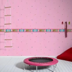 Papier-Borte BE HAPPY - rosa-bunt - Pip - 13 cm -Baumarkt Verkaufsgeschäft 2002034100 03 1600Wx1600H