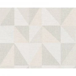 Vinyltapete BJÖRN - creme-grau-rosa - 10 Meter