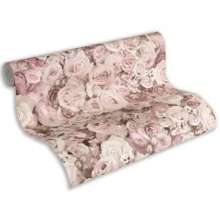 Vliestapete - rosa - floral - 10 Meter