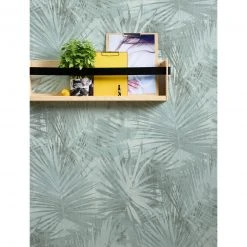 Vliestapete - floral - türkis-grün - 10 Meter -Baumarkt Verkaufsgeschäft 2002041501 04 1600Wx1600H