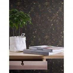 Vliestapete NEUE BUDE 2.0 - schwarz-gold - Ornamente - 10 Meter -Baumarkt Verkaufsgeschäft 2002051600 03 1600Wx1600H