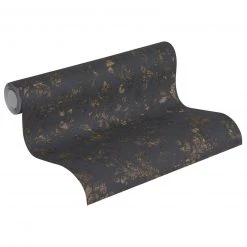 Vliestapete NEUE BUDE 2.0 - schwarz-gold - Ornamente - 10 Meter