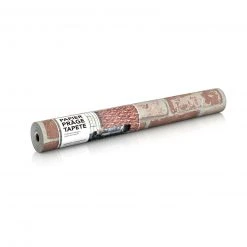 Papiertapete - rot - Stein - 10 Meter -Baumarkt Verkaufsgeschäft 2076001500 03 1600Wx1600H