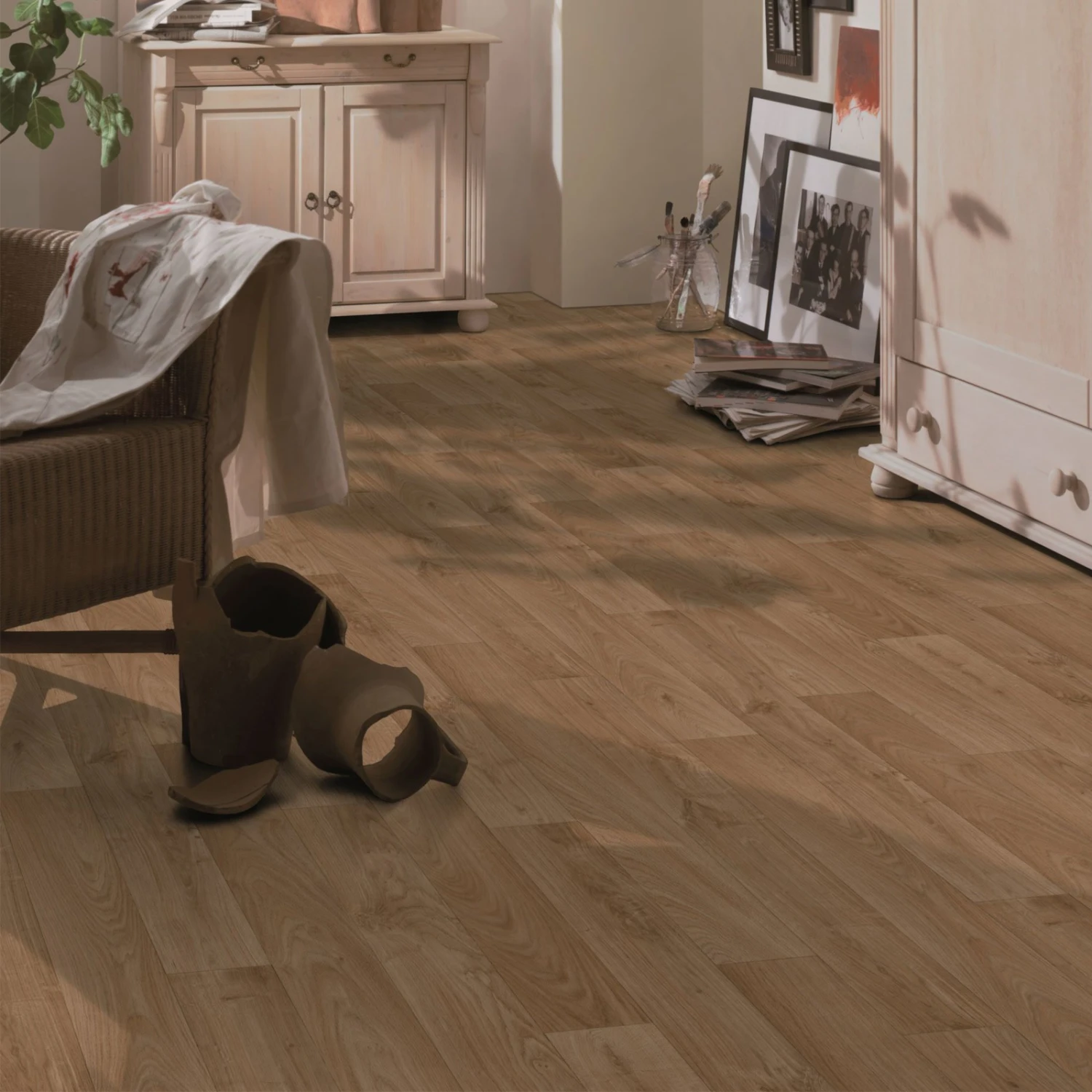 PVC-Bodenbelag - Planke braun - 3 Meter breit 2 PVC-Bodenbelag - Planke braun - 3 Meter breit – Bild 2