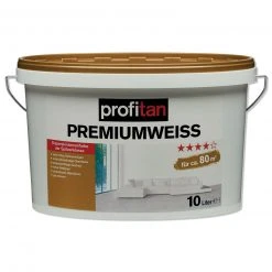 profitan Premiumweiß Wand- und Deckenfarbe - 10 Liter