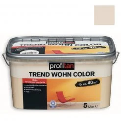profitan Wandfarbe Trend Wohn Color - mandelsplitter matt - 5 Liter