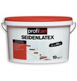 profitan Seiden-Latexfarbe - weiß - für innen - 10 Liter