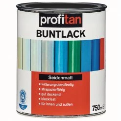 profitan Buntlack - tiefschwarz seidenmatt - 750 ml
