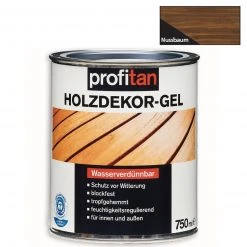 profitan Holzdekor-Gel - nussbaum - 750 ml