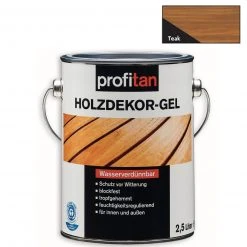 profitan Holzdekor-Gel - teak - 2,5 Liter