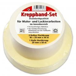 Kreppband - 3er Pack - 3x50 Meter