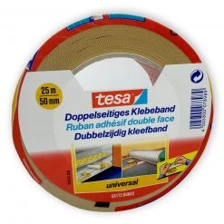 Tesa Doppelseitiges Klebeband - 5 cm breit - 10 Meter